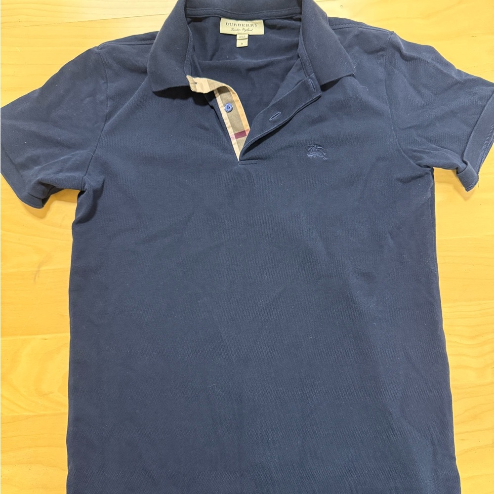 Burberry Dark Blue Polo Shirt for Men